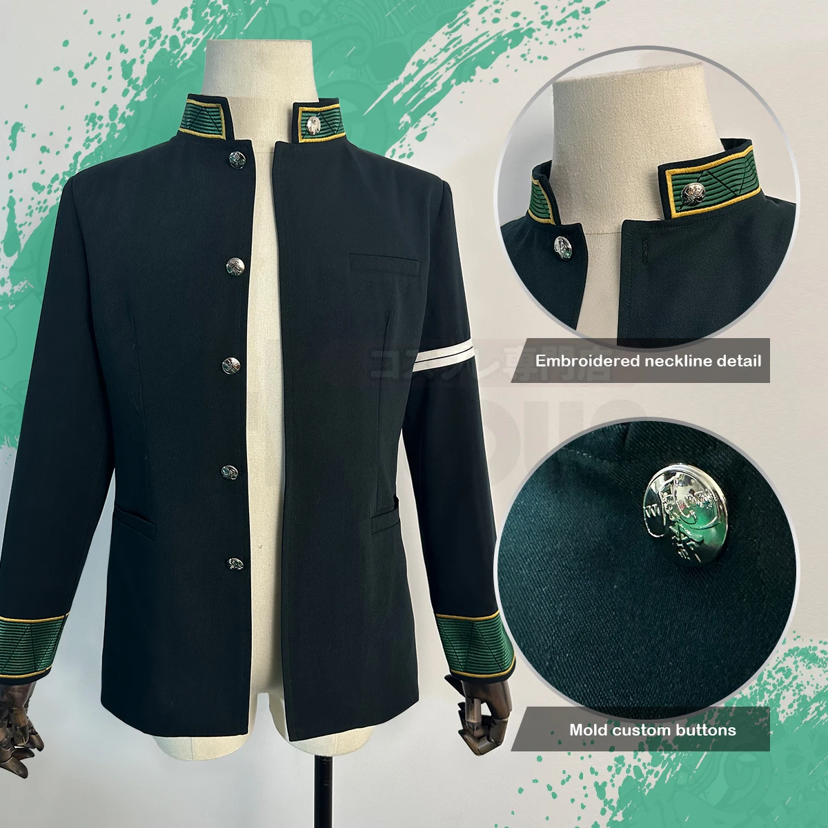 Holoun Windbreker Anime Kaji Ren Cosplay Kostuum Jasje Tweedejaars Schooluniform Cos Conventie