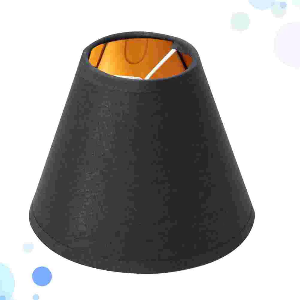 3pcs Cloth Lamp Shade Clip On Bubble Light Chandelier Protector for Table Chandelier Wall Floor Lamp ( Black )