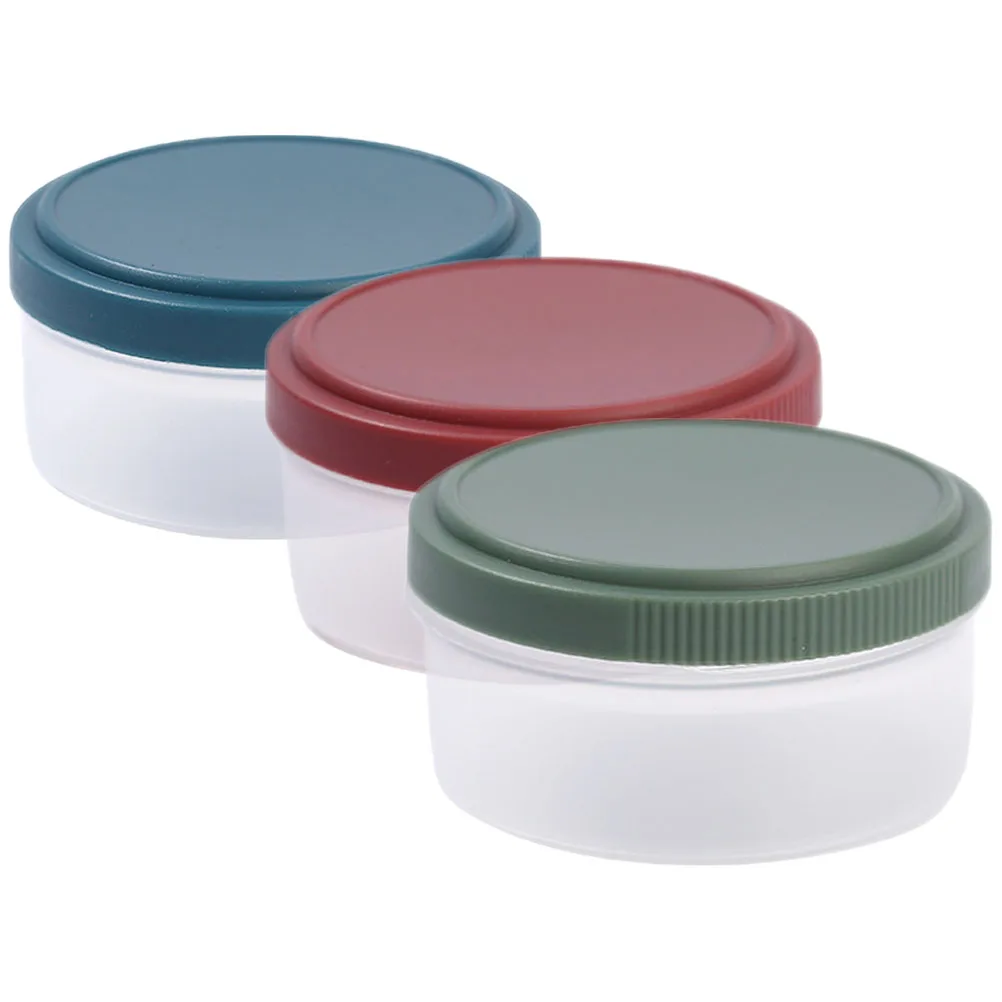 

3pcs Seasoning Sealed Container PP Condiment Storage Box Leakproof Sauce Containers for Salad Dressing Ketchup Travel