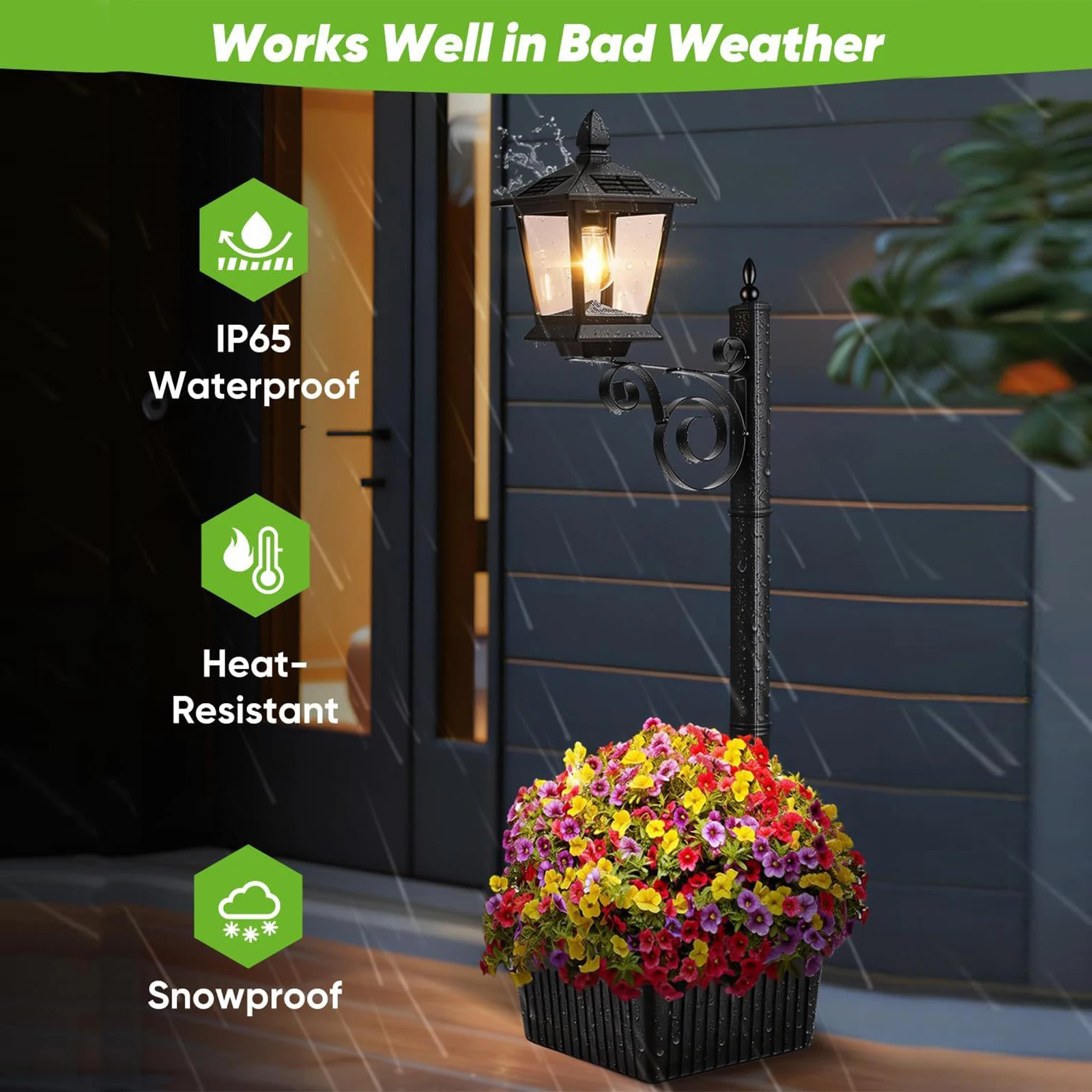 2 In 1 Outdoor Flower Pots Lig - огляд і ціна Outdoor Lighting Front Yard