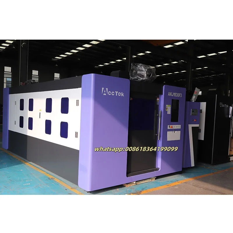 OEM Factory CNC 1530 Fiber Laser Cutting Machine with Full Cover