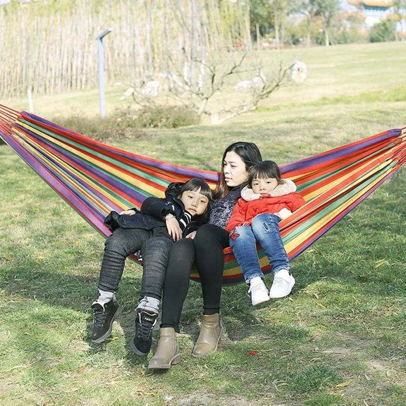 Hammock Outdoor Nylon Hammock Leisure Swing Hanging Chair Camping