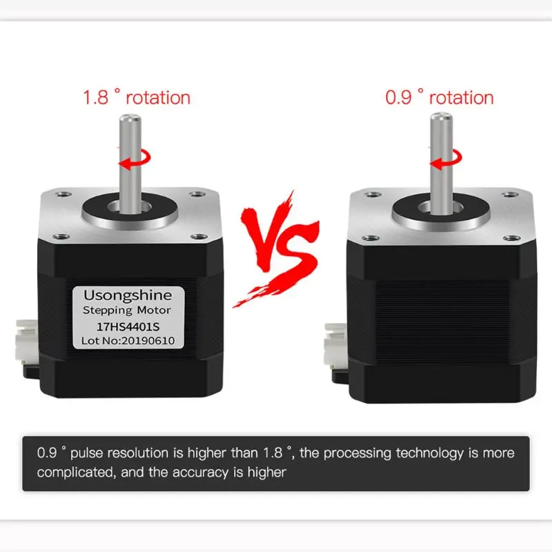 Nema17 Шаговый двигатель 0,9 градуса Двигатель 42 Nema 42BYGH 1.5A 38 мм 17HS4401 Прямая поставка