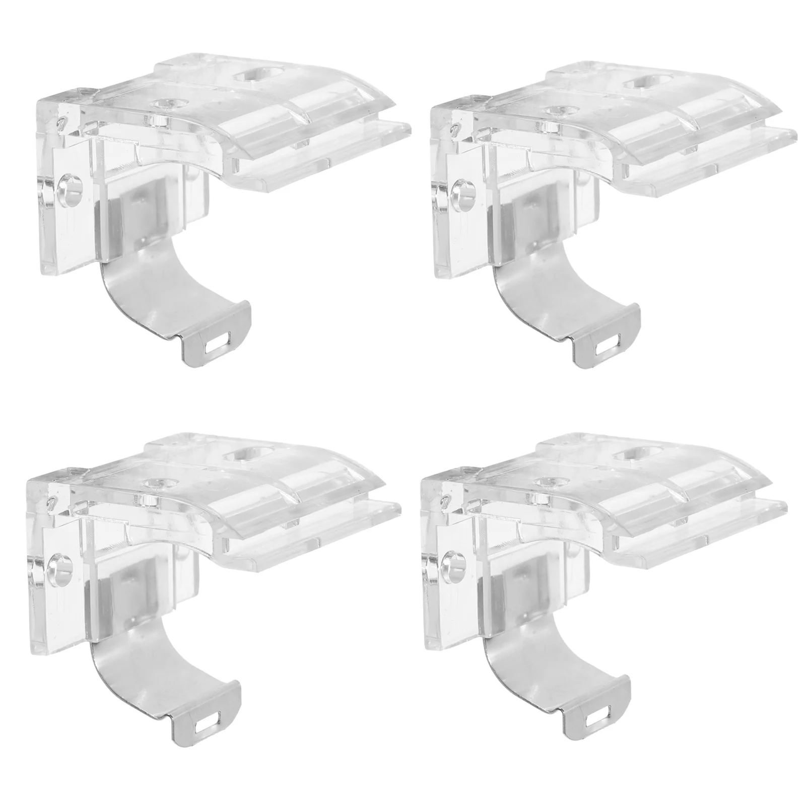 4 قطعة الأقواس المعدنية العمياء اللاسلكي الظل تصاعد بين قوسين استبدال مقاطع أعمى صغيرة لملحقات نافذة الستارة #3