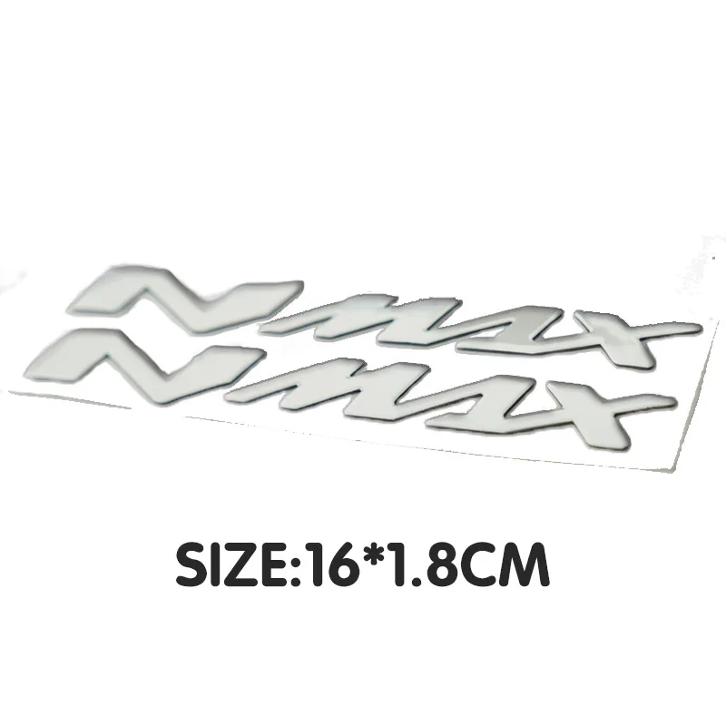 Motorcycle 3D Tank Emblem Stickers N-MAX Logo Decals Applique for Yamaha NMAX N MAX N-MAX 155 250 400 125 Waterproof