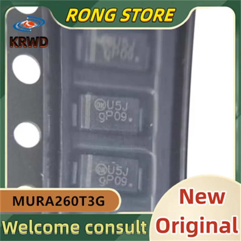 (5PCS) U5J  New and Original Chip IC MURA260T3G MURA260T3 DO214AC