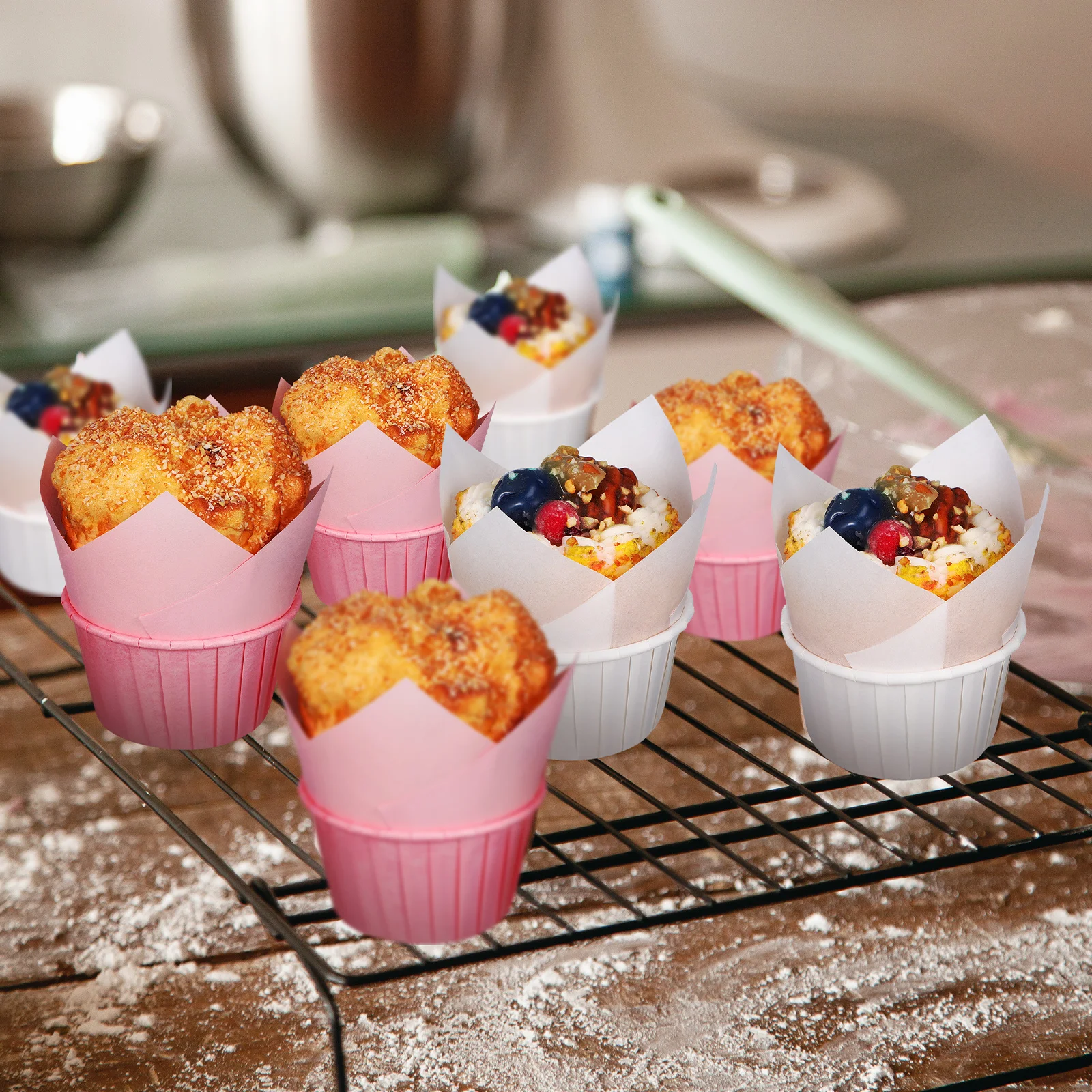 

200Pcs Mini Cupcake Liners for Baking Paper Muffin Cases Cupcake Holders Liners Smooth Surface Easy Release Perfect for Parties