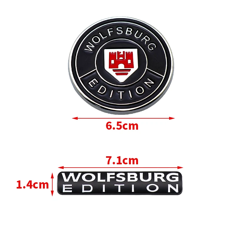 3D Metal Germany WOLFSBURG EDITION Logo Car Rear Trunk Emblem Badge Sticker Decal For VW GTI Passat Jetta POLO Golf 3 5 6 7 MK4