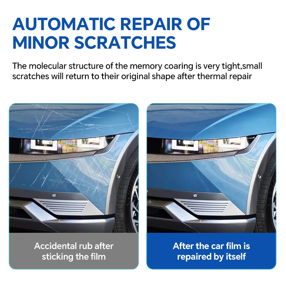 For Hyundai IONIQ 5 2022-2024 TPU Car Paint Protection Film Anti-Scratch Clear Matte Bra Pre-cut PPF Resistant Cover Repairable
