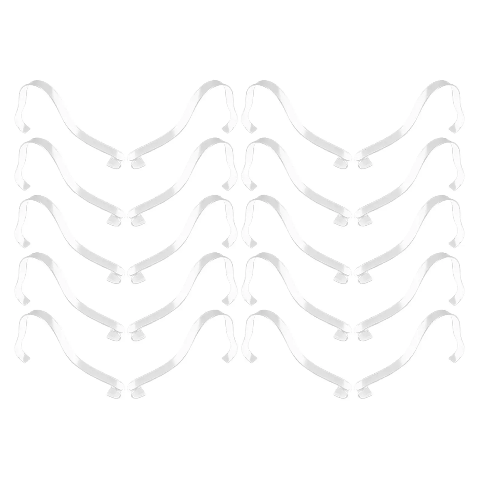 

20Pcs Transparent Shoe Rack Clear Acrylic Display Stand Holder for Retail Store Closet Showcases Sandal High Heel Organizer