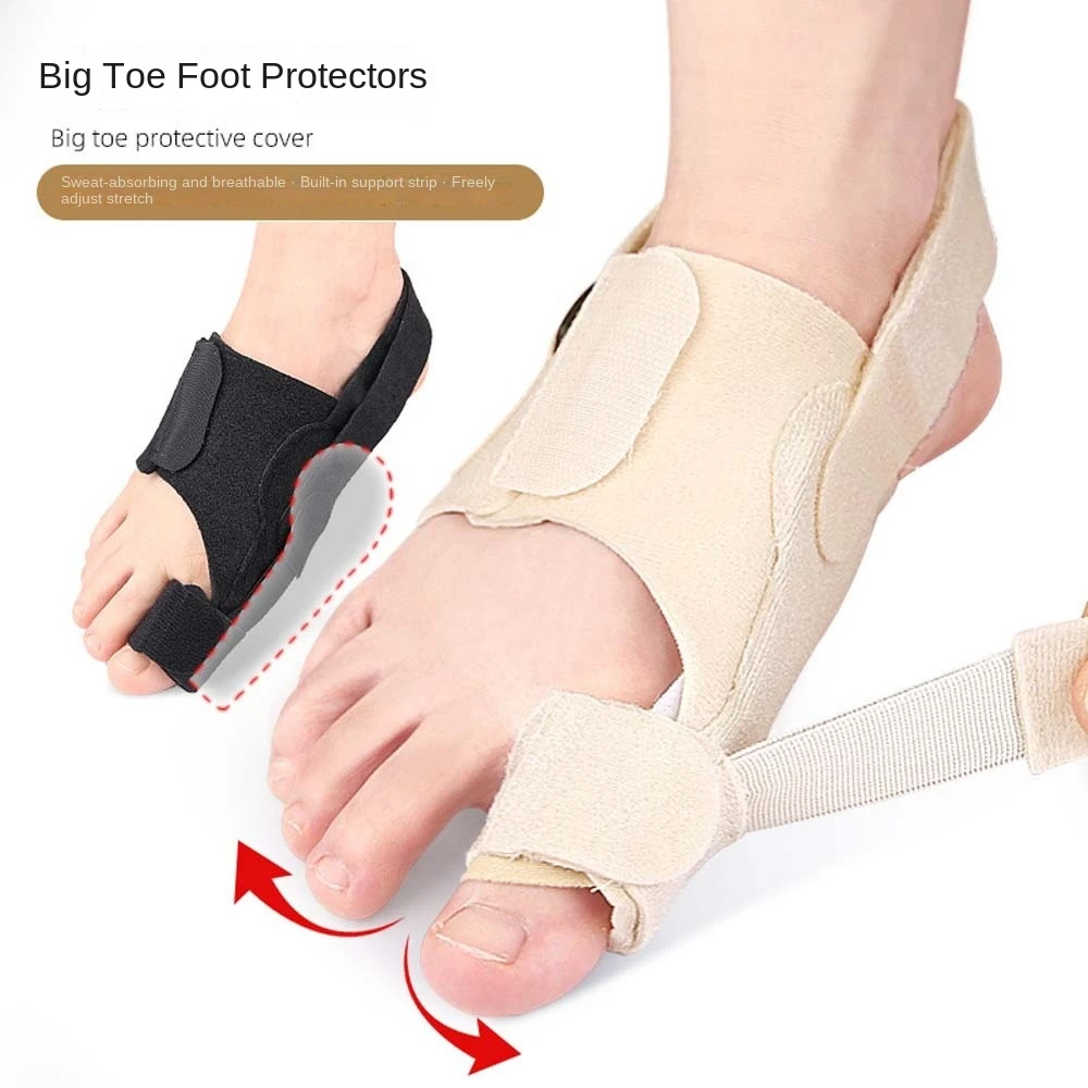 Feet Valgus Corrector Toe Orthotics Brace Thumb Valgus Adjuster Foot Care Tools Toe Straighteners Black Nude Color