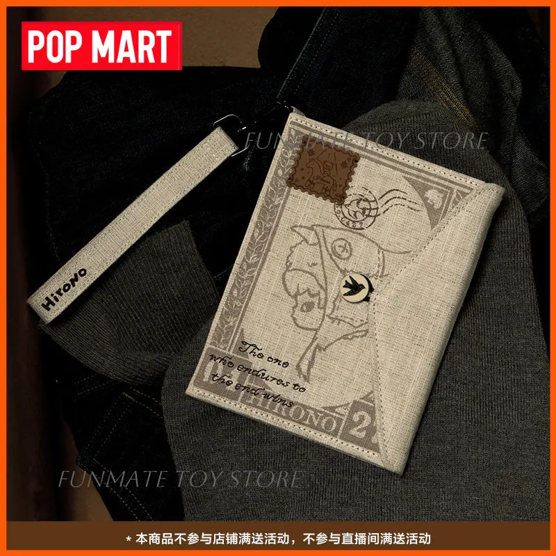 

POP MART Hirono Passport Holder Fabric Passport Cover The Mist Walker Series Travel Document Organizer Card Blind Box