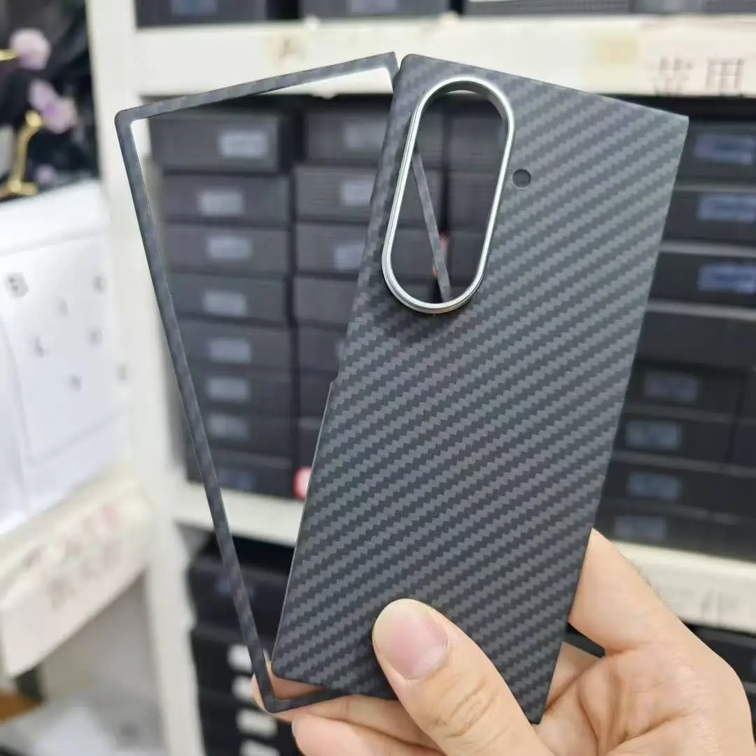 

Real Carbon Phone Case for Samsung Galaxy Z Fold 7 Ultra-thin Aramid Fiber Armor Fold Cover for alaxy Z Fold 7 Carbon Case