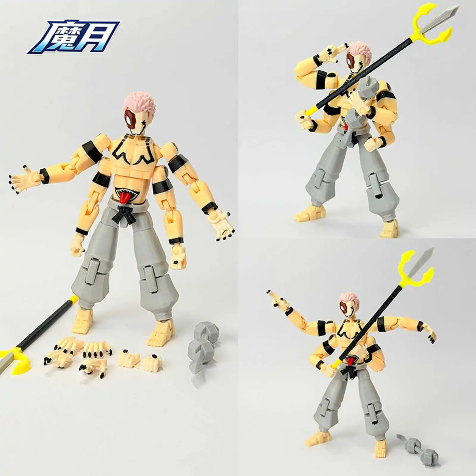 3D Lucky13 3D Printed Jujutsu Kaisen Action Figures Sukuna Yuta Satoru Gojo Movable Shapeshift Mannequin Toys Anime Model