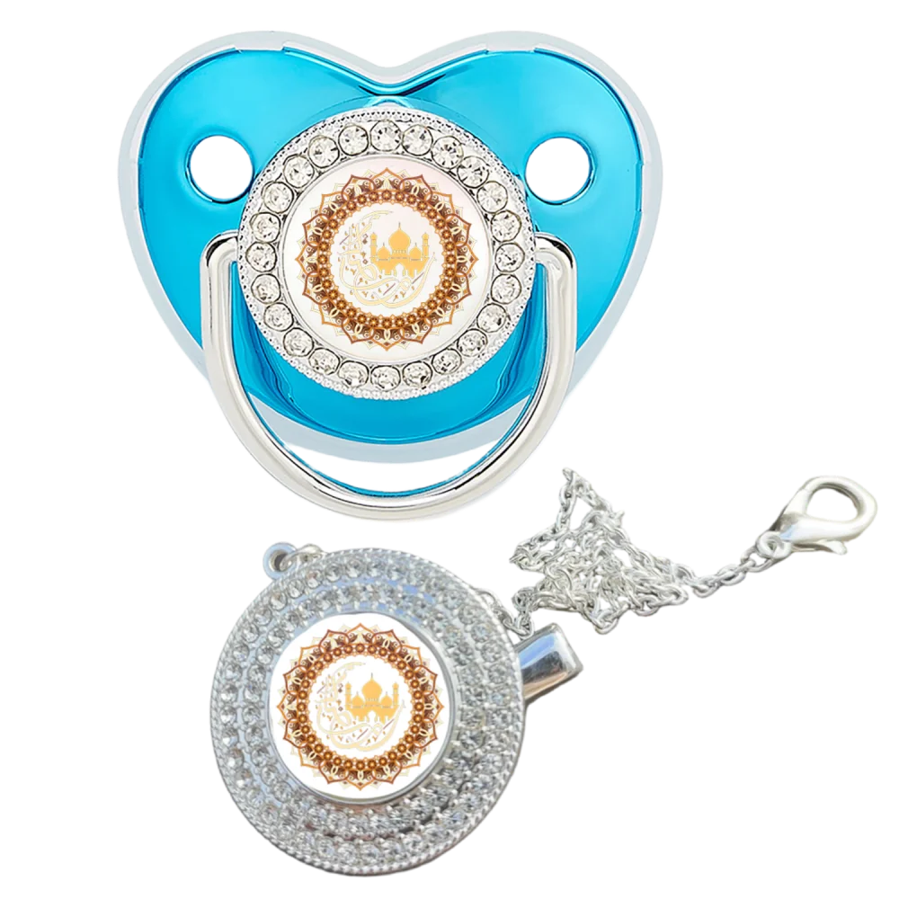 Muslin Print Newborn Pacifier Clip Baby Soother Teething Chew Toy Calm Comfort Infant Gift Wholesale