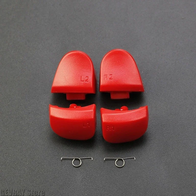 For PS5 V3.0 BDM‑030 Controller Color Button Replacement Kit, R1 L1 R2 L2 Buttons with Springs, Game Repair Spare‑Part Accessory