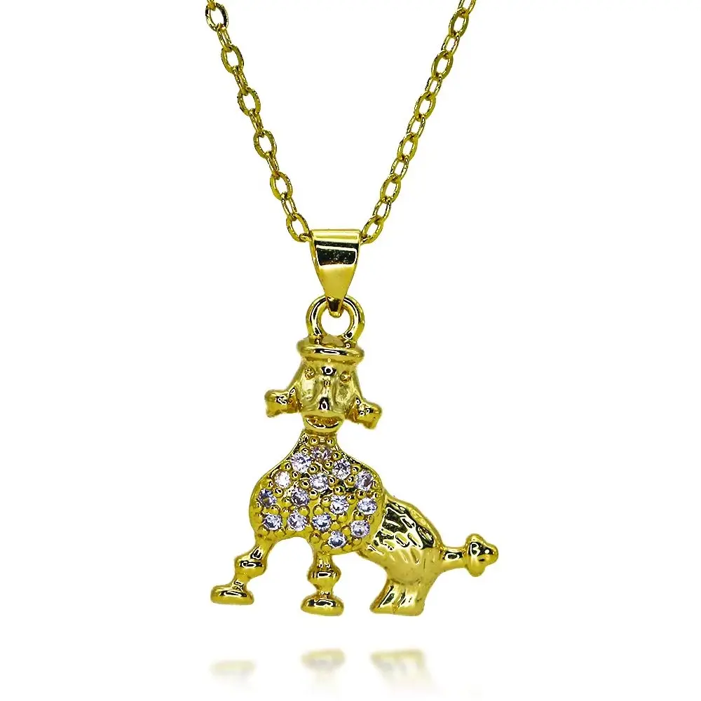 الذهب اللون لطيف جرو سحر ل قلادة أساور أقراط سلسلة الترقوة الأبيض تشيكوسلوفاكيا الكلب الحيوانات قلادة DIY مجوهرات اكسسوارات