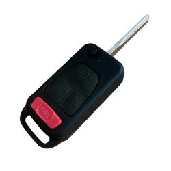 4 Button 3 + 1 Panic Flip Remote Key Keyless Entry Case Shell 2/4 Track Key Cover For Benz MB ML350 ML500 ML320 ML55 AMG ML430