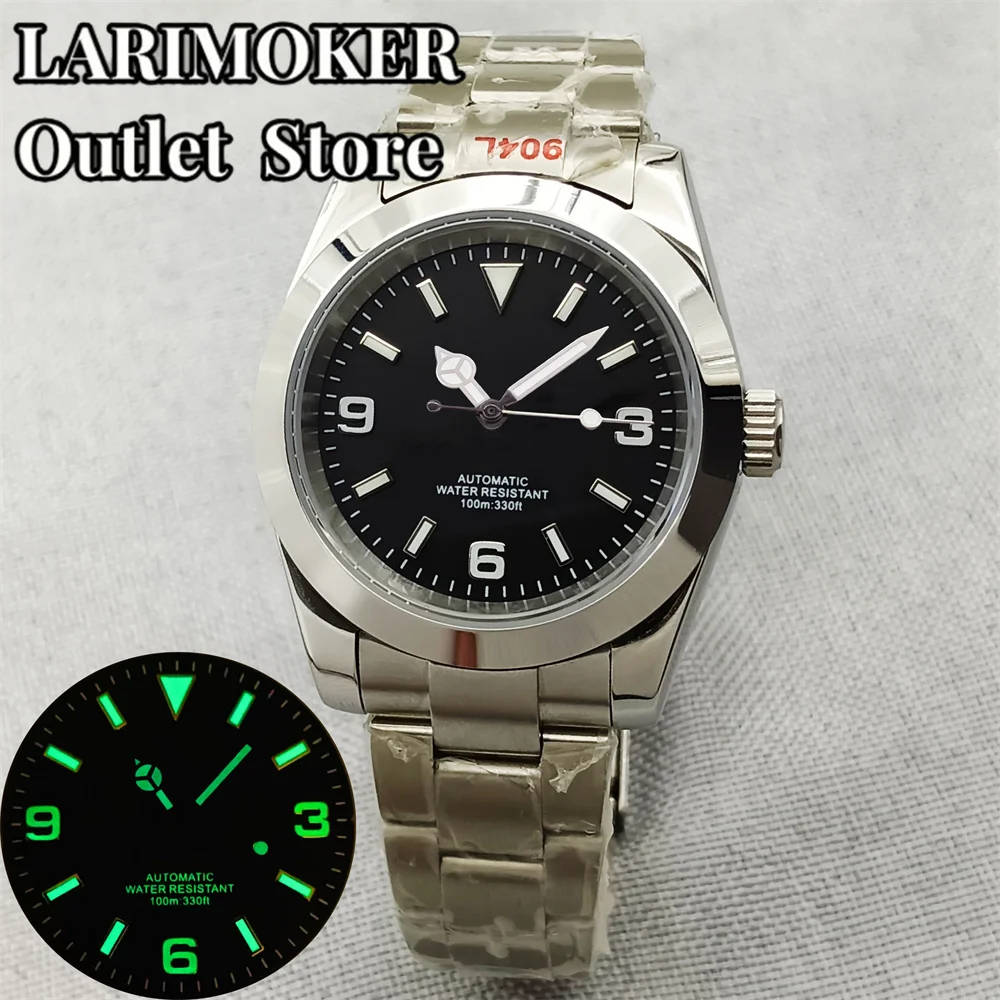 36mm/39mm Automatic Men Watch Stainless Steel Bracelet NH35A MIYOTA 8215 PT5000 Movement Sapphire Crystal Green Luminous Dial