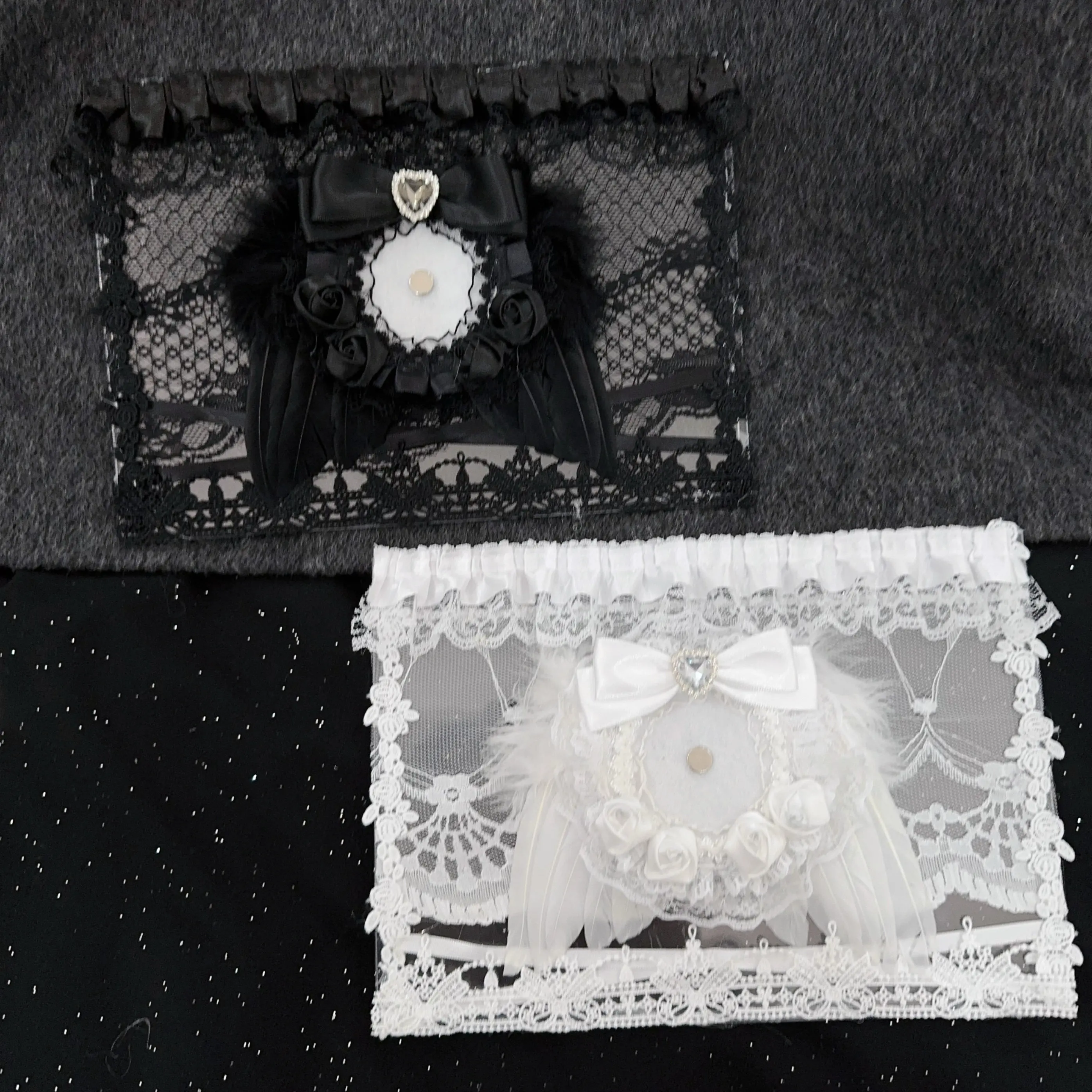Finished Pain Board Goth Style Holy Feeling Rose Lace Pain Board Bar To Valley Beauty Transparent Baseplate Lta Bag Accessories
