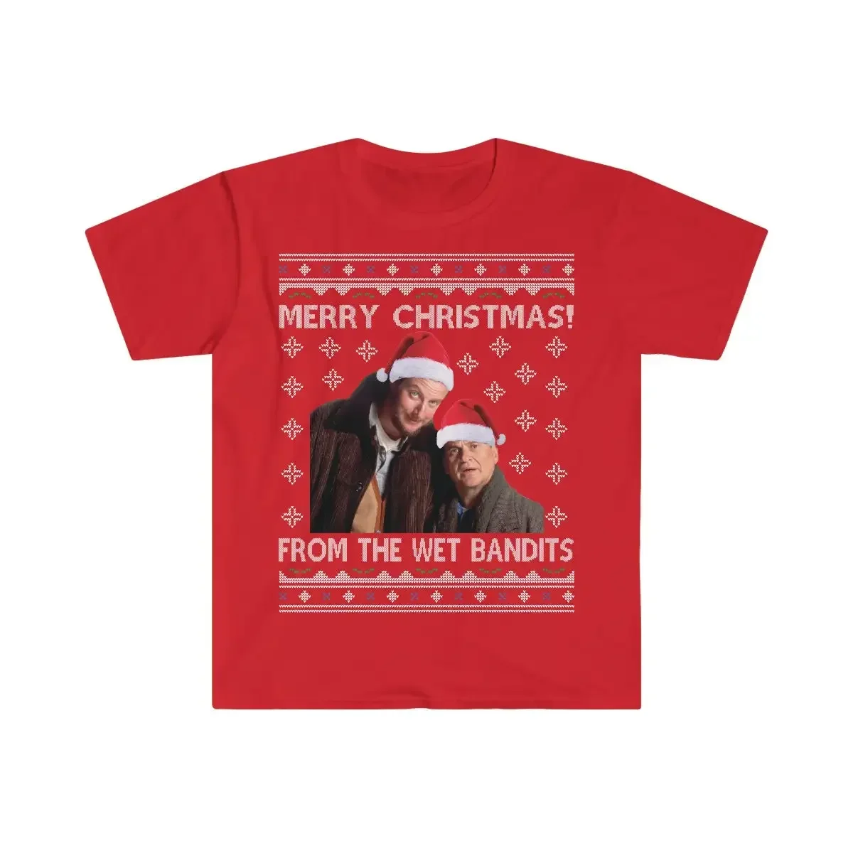Merry Christmas From The Wet Bandits Men s Fitted  T Shirt