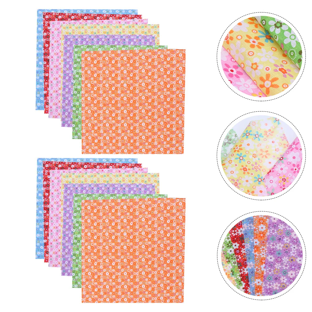 

14Pcs DIY Cotton Fabrics Patchwork Headband Set for Home Decoration Sewing Accessory Craft Material DIY Cotton Fabrics