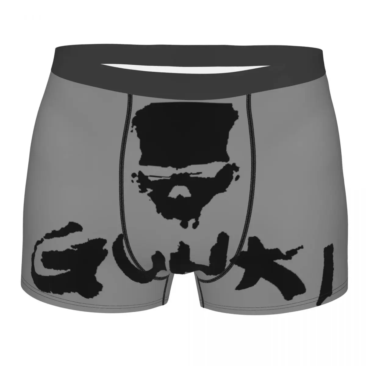 Custom Gunkis Fish Underwear Men Breathable Fishing Rod Boxer Briefs Shorts Panties Soft Underpants For Homme