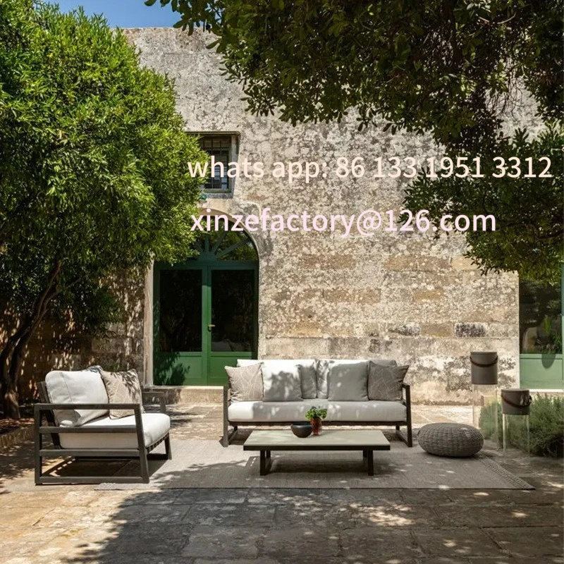 

Customizable Outdoor Teak Courtyard Sun Room Garden Terrace Sofa