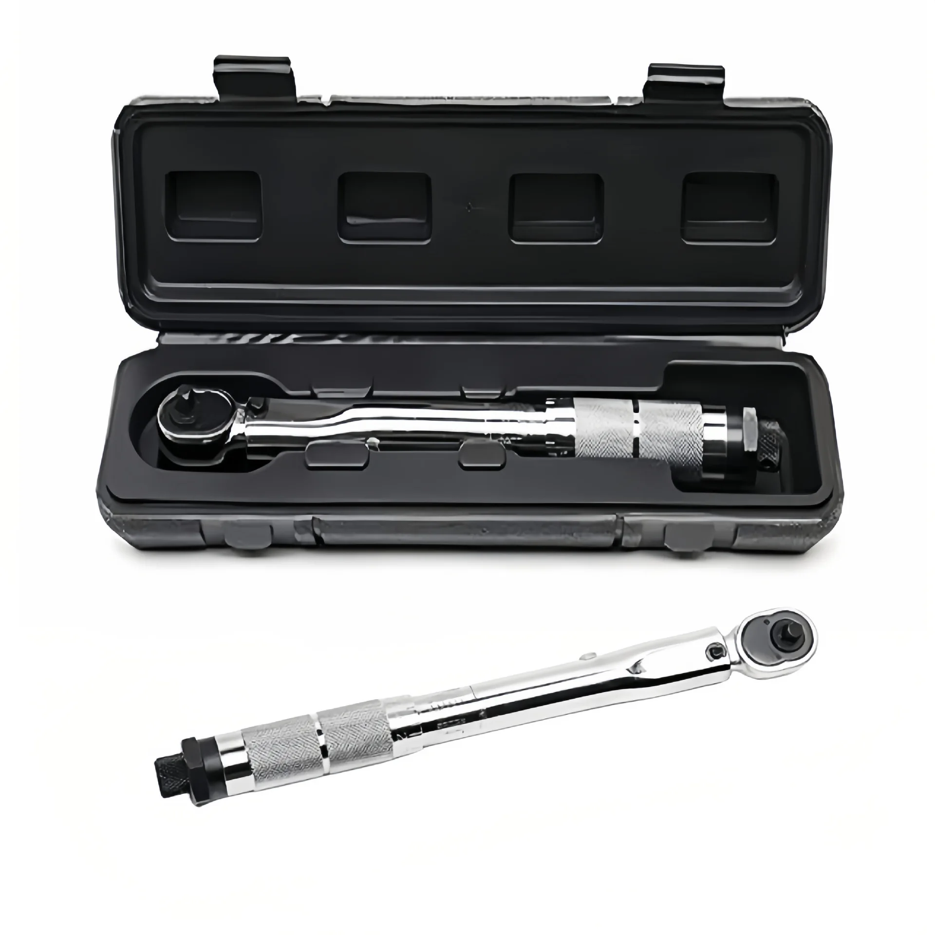1/4 3/8 1/2-Inch Drive Click Torque Wrench 5-210N.m Square Drive Ratchet Wrench Repair Spanner Key Hand Tools With Box
