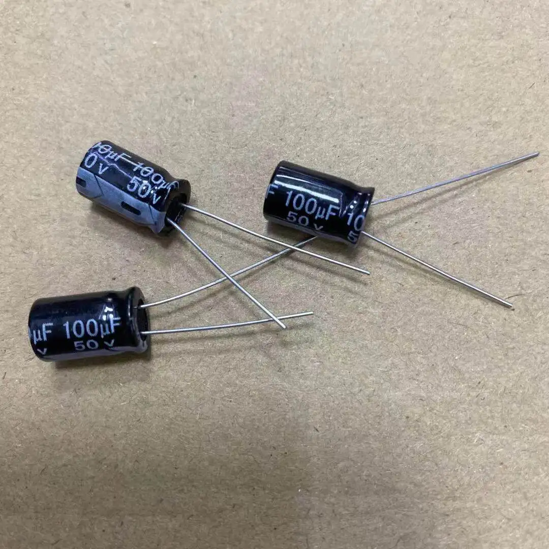 Condenser for 50V 100UF Electrolytic Capacitor   50pcs