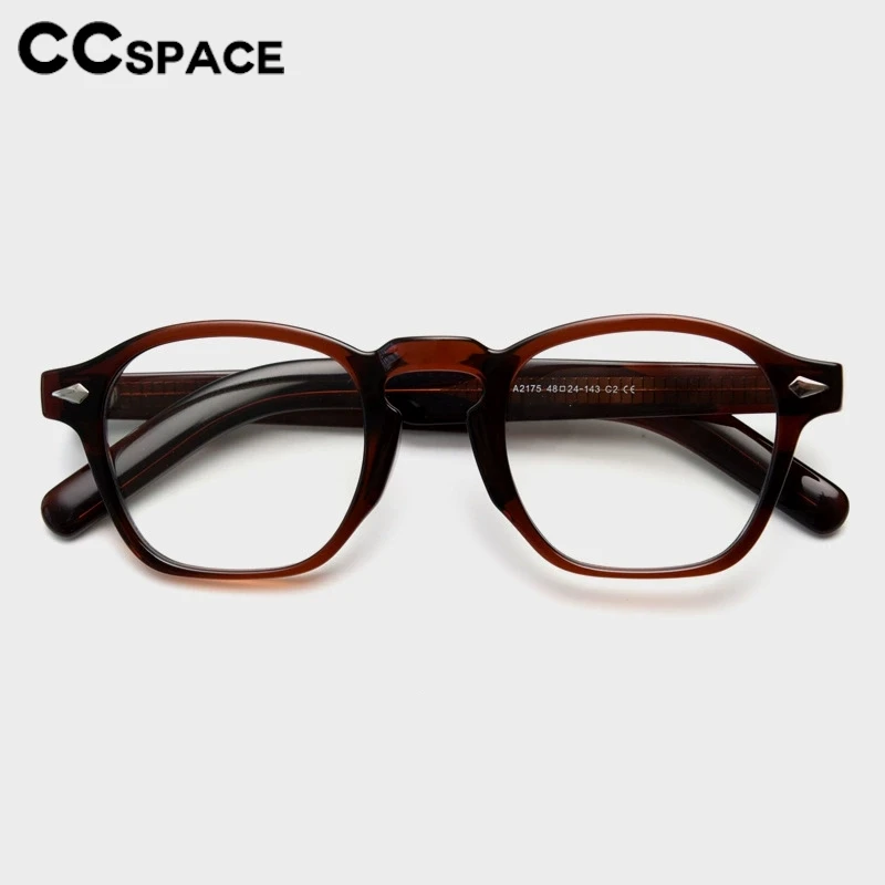 Fashion TR90 Square Eyeglasses Frame Men Anti Blue Light Optical Prescription Glasses Frame Extra Large Rivet Glasses 54998 