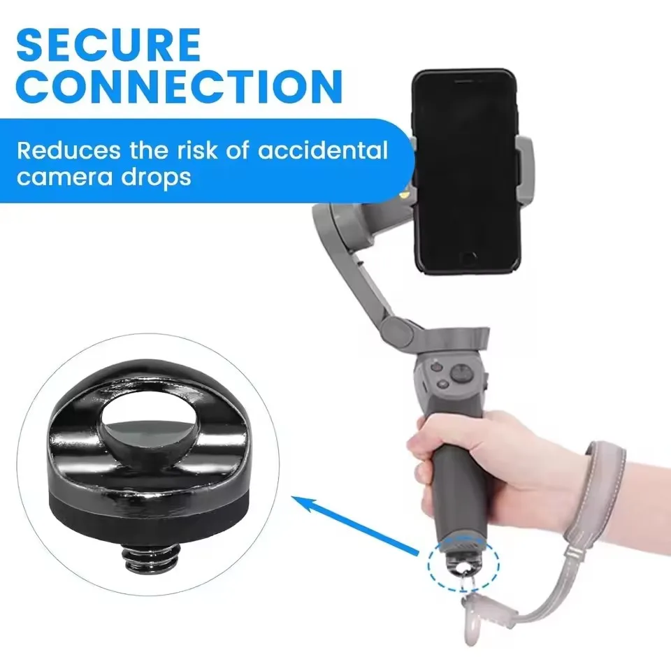 1-6pcs Universal 1/4" Camera Screw with Rubber Washer Aluminum Alloy Camera Fixing Screw for Quick Release Wrist Strap Sling - view 5