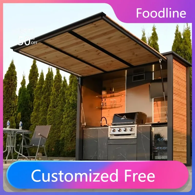 Red Fire Outdoor Kitchen Multi-functional Camping Kitchen  Outdoor Cooking Set Custom