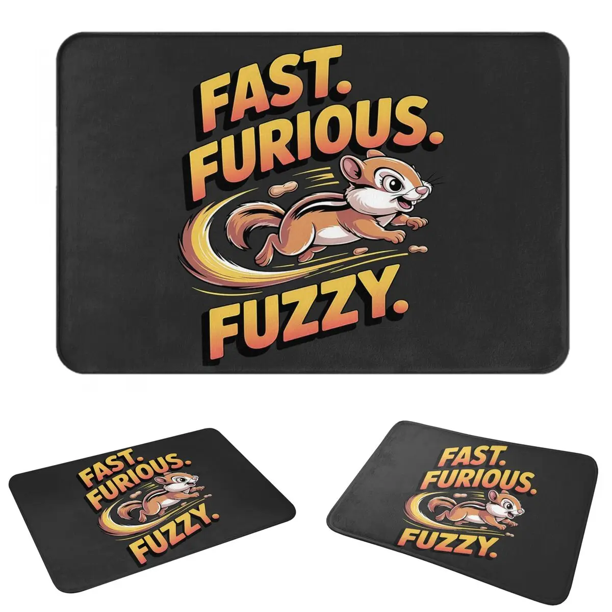 Fast,furious And Fuzzy I Love Chipmunks Doormat Durable Carpet Rug Kitchen Entrance Home Floor Mat for Living room Footpad Mats
