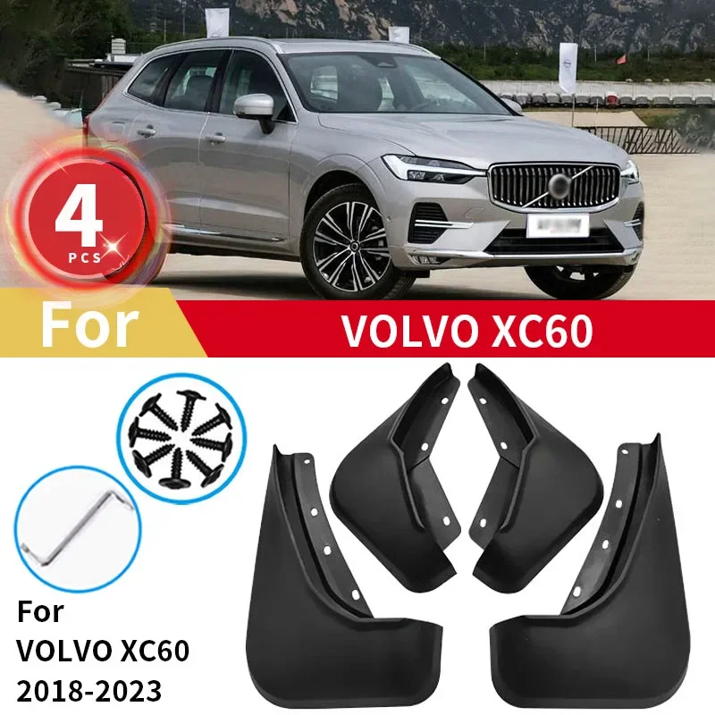 

For VOLVO XC60 Hybrid Mud Flaps 2018 2019 2020 2021 2022 2023 Mudguards Guards Fender MudFlaps Wheels Front Rear Car Accessories