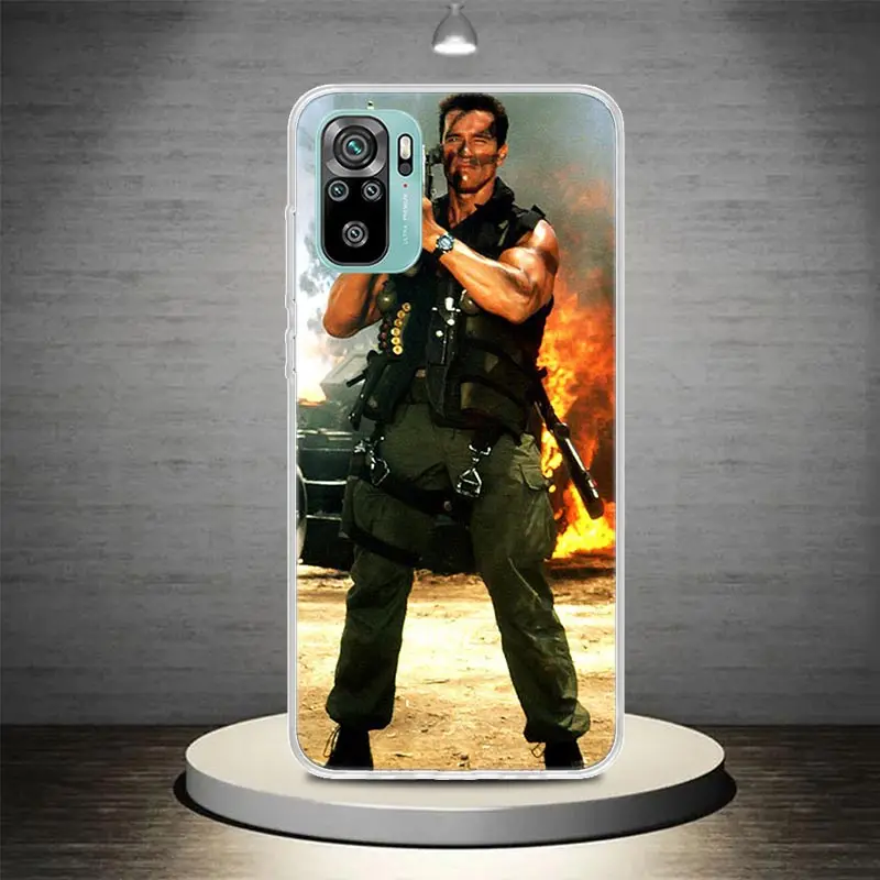 Custodia per telefono Terminator Schwarzenegger Coque per Xiaomi Redmi Note 12 11 11S 11T 11E 10 10S 9 9S 9T 8 8T 8 Pro Plus Global