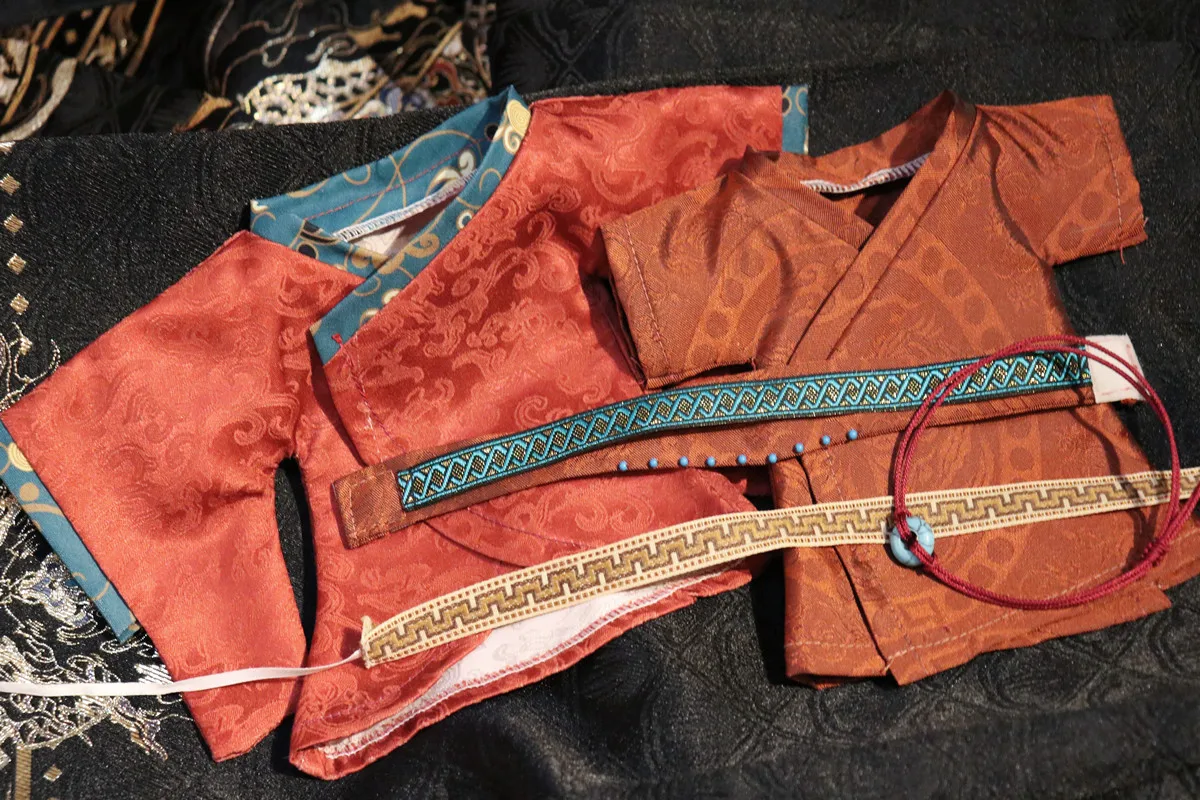 20cm Doll Clothes Earl Prince Vintage Ancient Red Costume Clothing Suit Stuffed Plushies Doll Accessories Anime Toy Kids Gifts