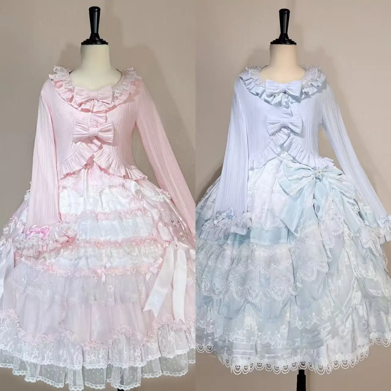 Lolita – Cardigan tricoté à manches longues pour fille, haut doux, col Peter Pan, nœud en dentelle, volants, haut rajeunissant, nouvelle collection automne et hiver