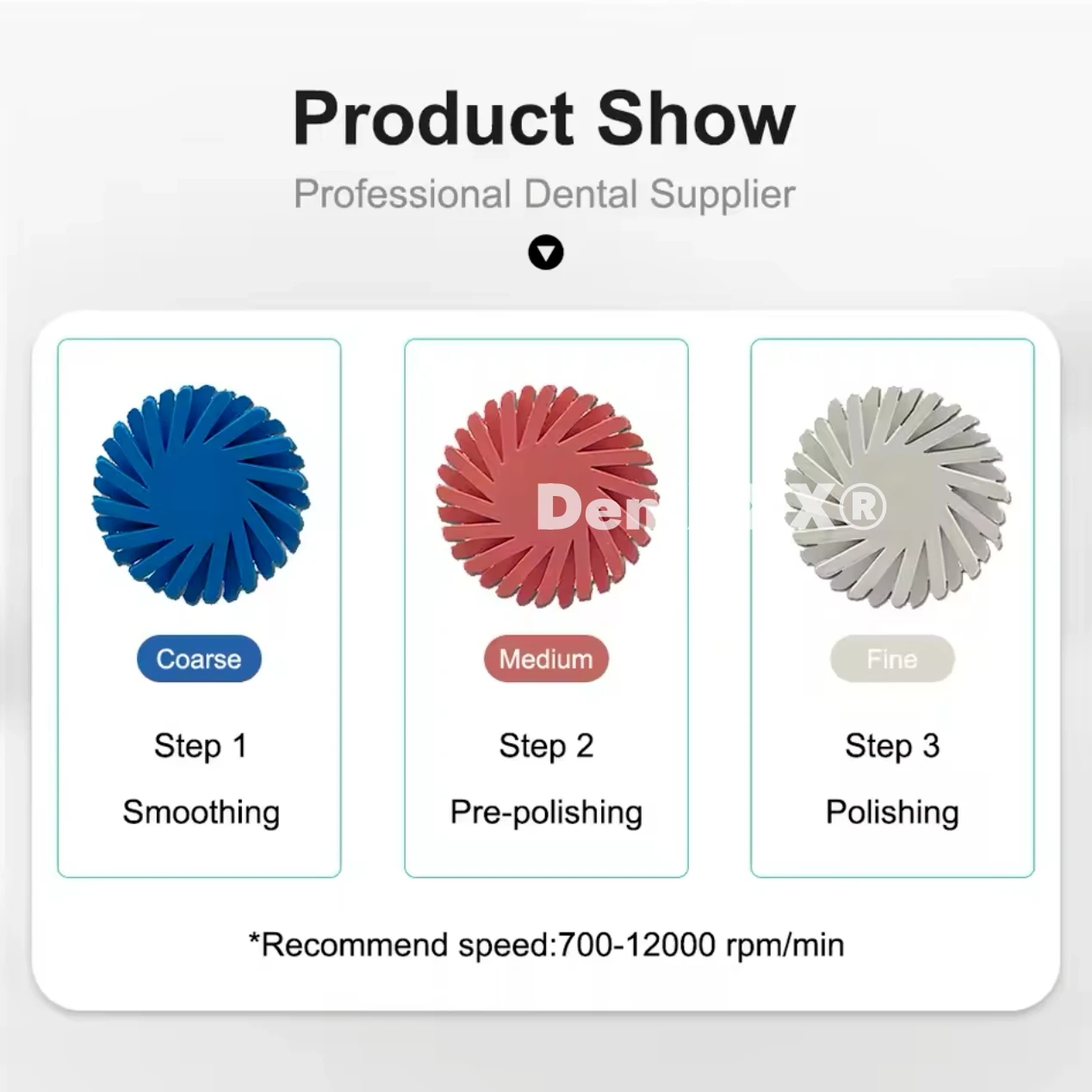 Buy 6 Get 2 Free Diamond Rubber Wheel Polishing Wheel Set 2.35mm Shank , for High-Brightness Polishing of Resin, Zirconia