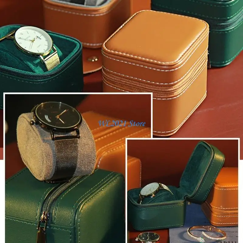 G5GC 가죽 시계 선물 상자 케이스 여행용 시계 보관용 단일 시계