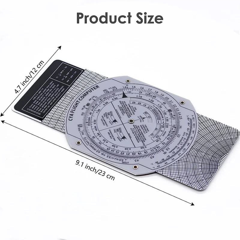 Y67A E6B Flight Computer Aviation Plotter Circular Slide Rule Used in Aviation Flight Training Pilot Training, Internships