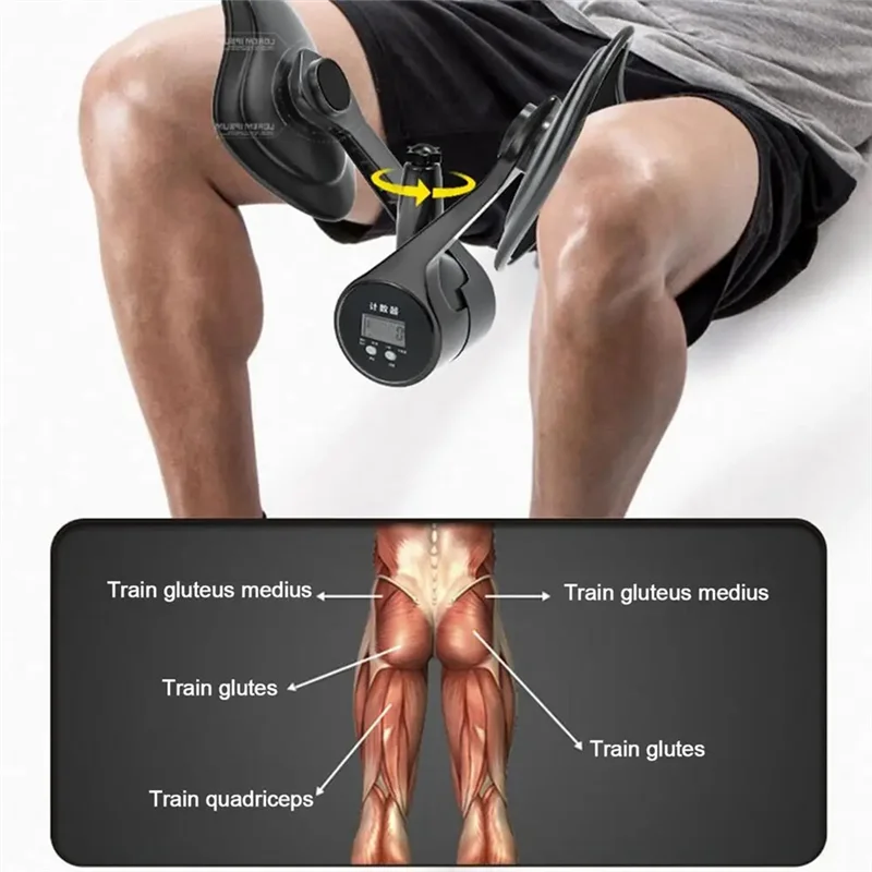 

Pelvic Floor Muscle Trainer Exerciser 360 Rotating Baffle Hip Trainer Adjustable Thigh Leg Exercise Equipment