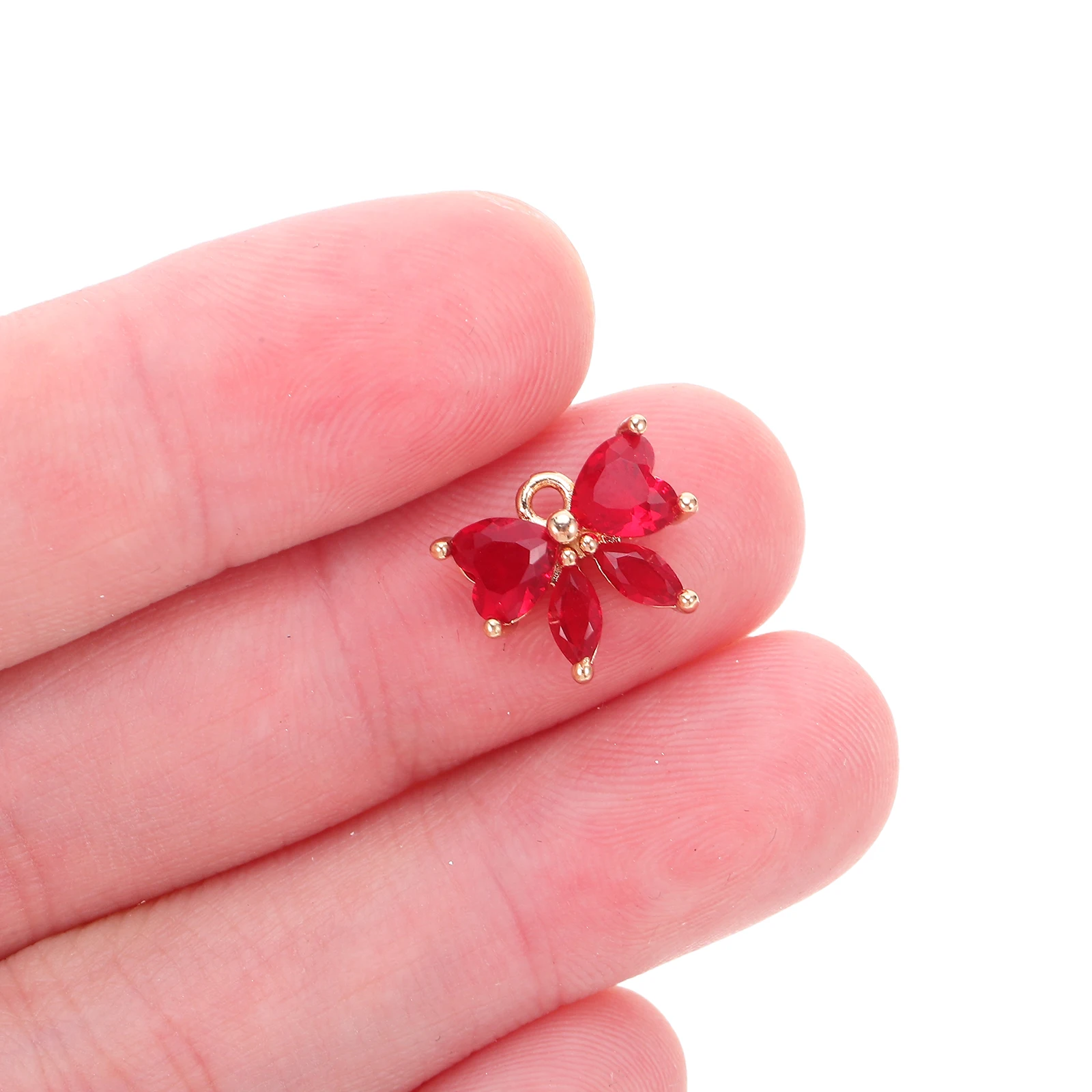 

6Pcs Bow Charms Butterfly Knot Pendant Colorful Metal DIY Jewelry Making Supplies for Earrings Necklaces Bracelets Craft