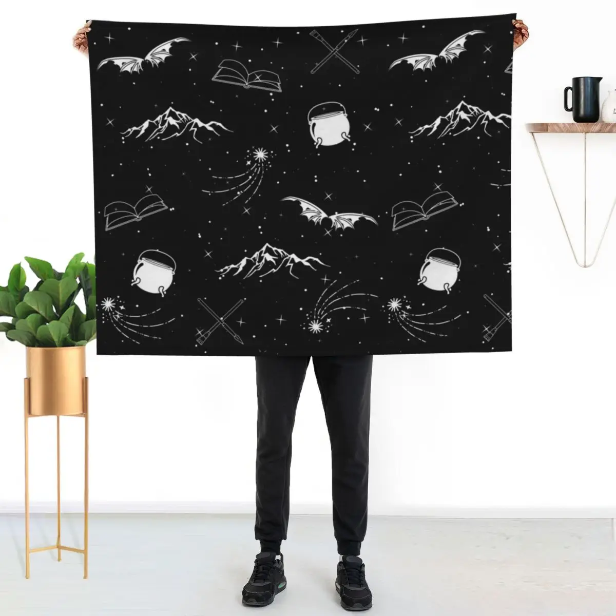 A Court of Thorns and Roses (ACOTAR) Pattern Throw Blanket decorative cosplay anime Hairys valentine gift ideas Nap Blankets