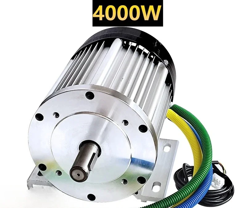 3000W/4000W 48V-72V High Torque BLDC Electric Engine 1700-3600 RPM 24mm Keyed Shaft 250mm Frame for Cleaner Industrial Machinery