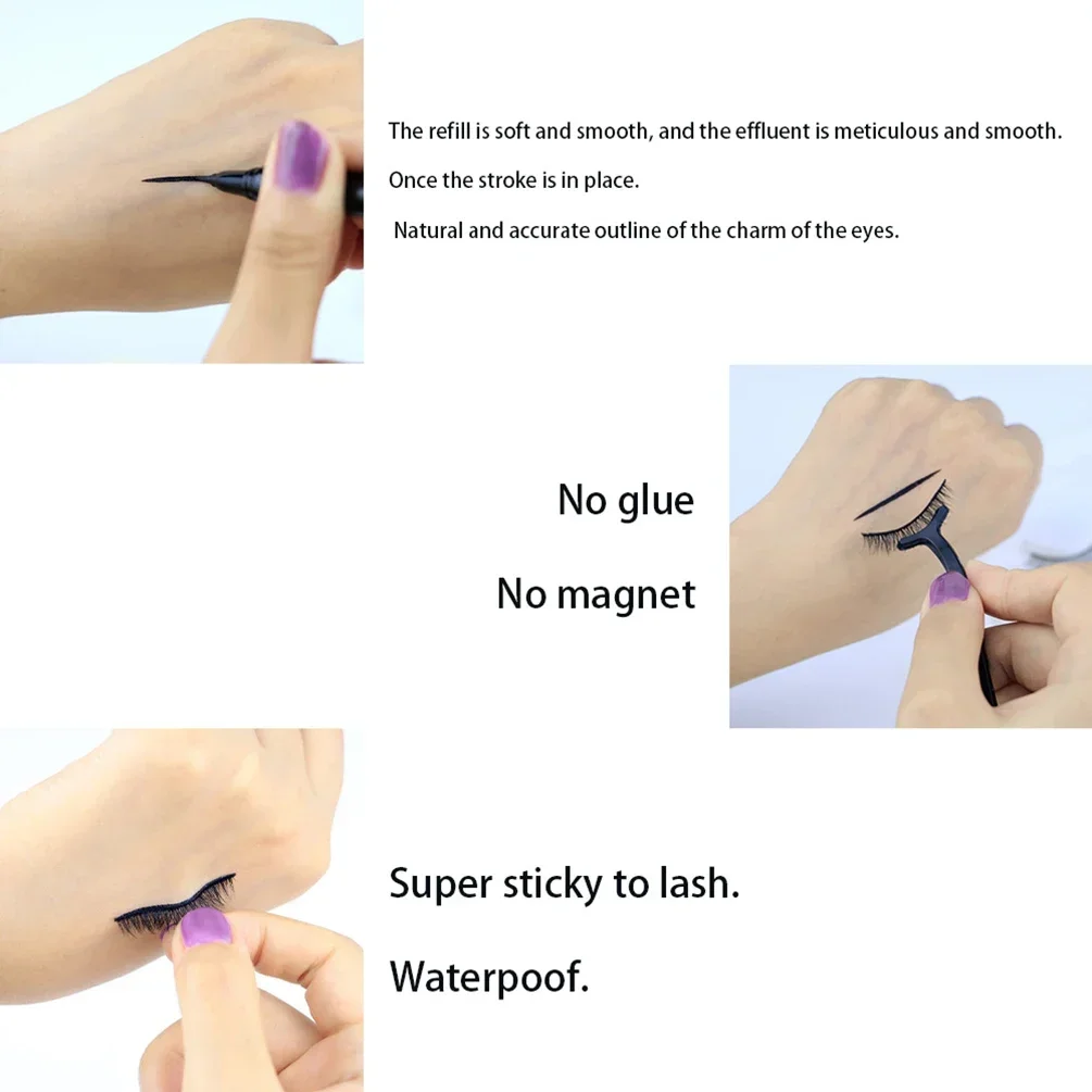 Delineador líquido ultrafino com logotipo personalizado, marca própria, longa duração, à prova d'água, secagem rápida, sem manchas, maquiagem natural, atacado vegano