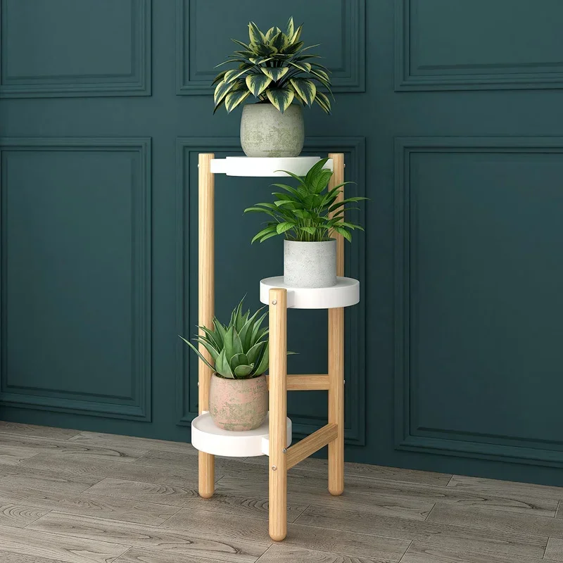 Simple Plant Stand Creative Multi-layer Plant Shelves Triangle Structure Flowerpot Stand Strong Load-bearing Rack For Plants