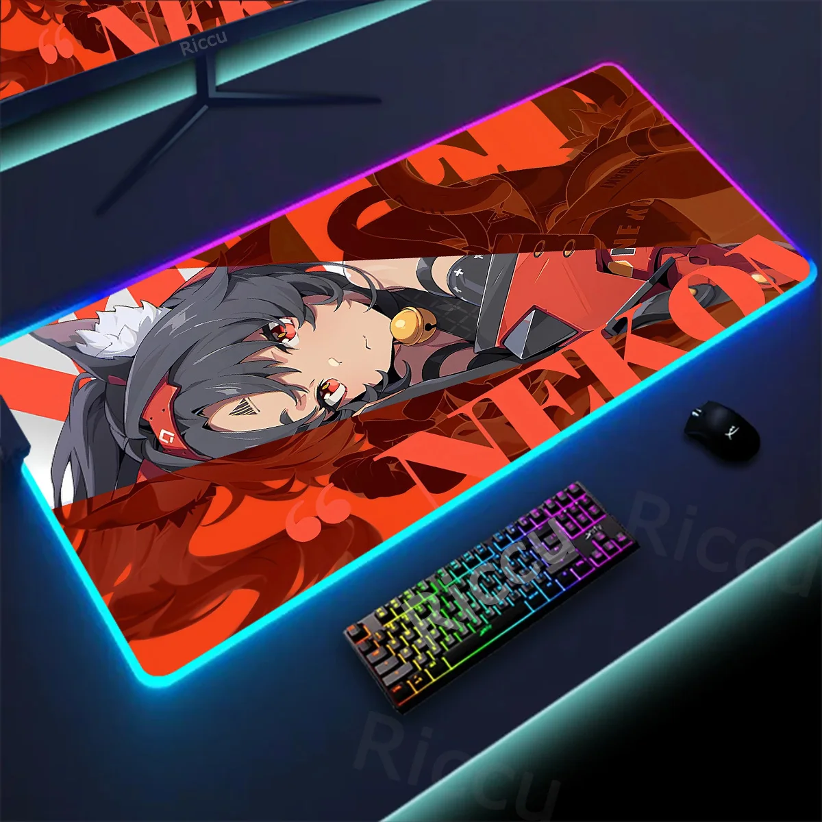 

Hot RGB Zenless Zone Zero HD Printing Mouse Pad backlight mouse LED Computer Desktop Accessories Large-sized Non-slip Notebook