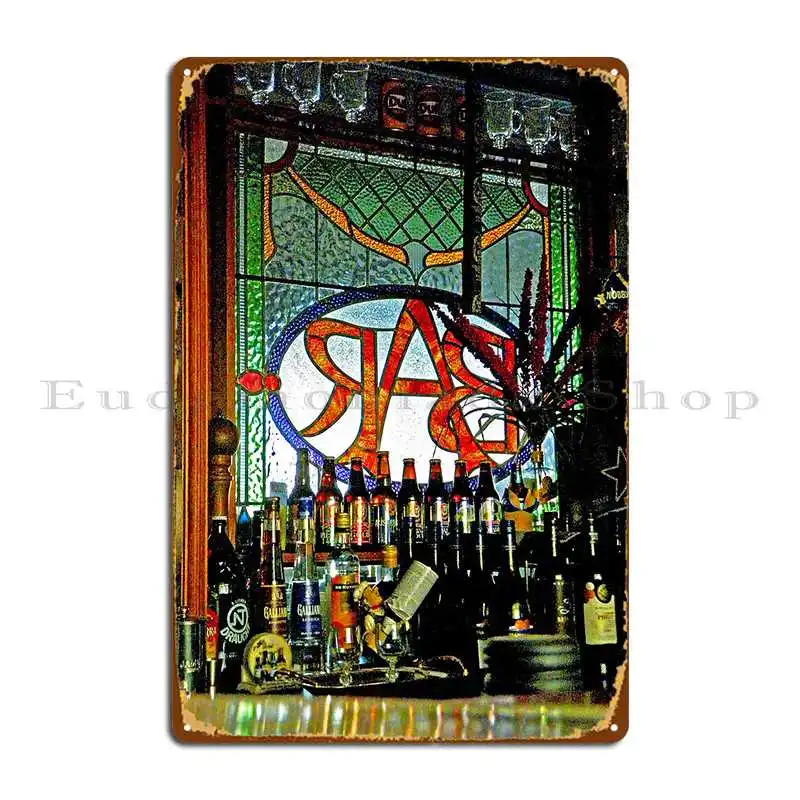 

Illuminated Bar Metal Plaque Poster Designer Cinema Wall Decor Pub Pub Mural Tin Sign Poster