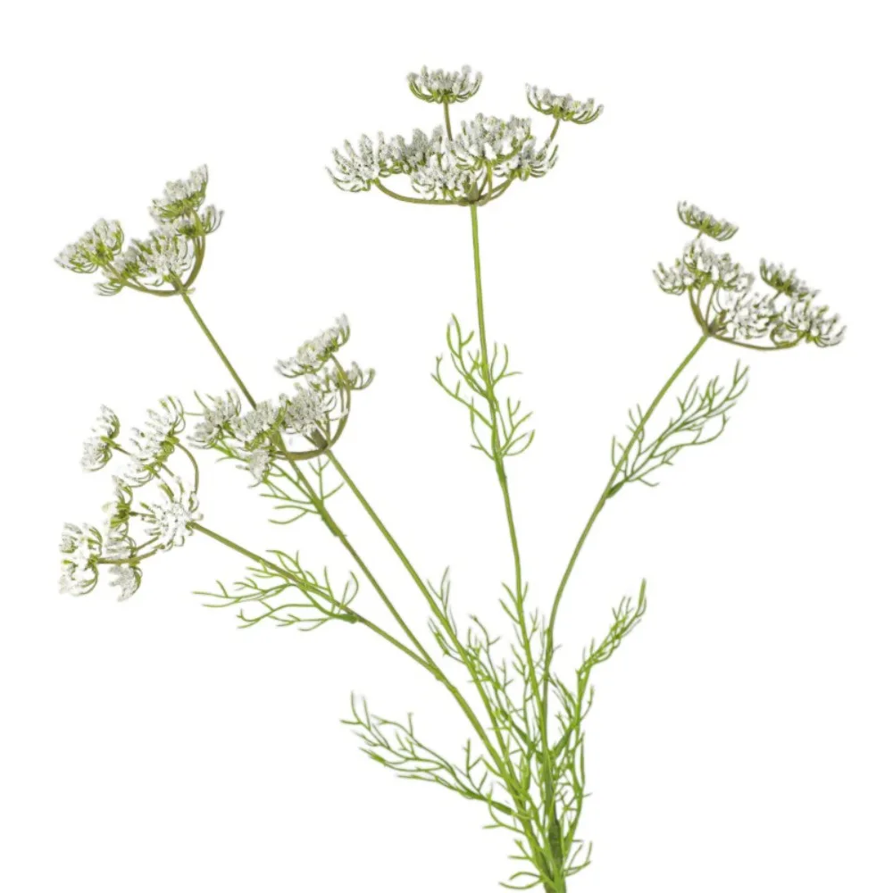 

5 Head Artificial Lace Flower Branch Elegant Plastic Silk Fake Flowers Beautiful Simulated Green Plants Outdoor Garden Decor